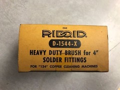 Ridgid 4&Prime; Fitting Brush D-1544-X 42310 for 124 Copper Cleaning Machine