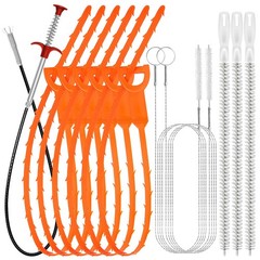 12 Pcs Drain Snake Hair Removal Tool Set 25 Inch and 59 Inch Cleaner