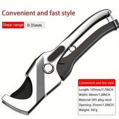 PVC Pipe Cutter &ndash; SK5 Steel for PVC/PPR, Quick Cutting Tool for Plumbing