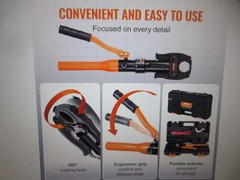 VEVOR Copper Pipe Crimping Tool, Hydraulic Driven Press Tool 1/2 in &ndash; 1 in Jaws