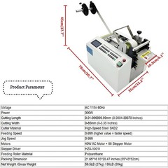 110V Tube Cutting Machine Microcomputer Automatic Plastic Pipe Hose Cutter