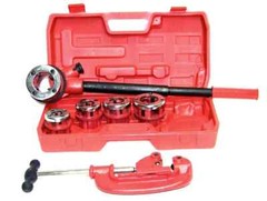 Pipe Threader Ratchet Type 1/4&Prime; &ndash; 1&Prime; 5 Dies and No. 2 Pipe Cutter 1/2&Prime; &ndash; 2&Prime; O. D