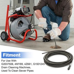 &zwnj;25ft Drain Cleaning Cable 5/16&Prime; &ndash; Replacement for Ridgid 62235