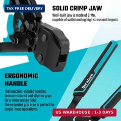 DURATECH Ratchet PEX Crimping Tool, PEX Cinch Tool for Fastening Stainless Clamp