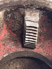 Ridgid 00-R Ratchet Pipe Threader 3/4&Prime; Threading Die Head Cutting Edges Great