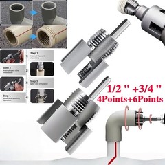 Dual Head Pipe Threading Tool 1/2&Prime; & 3/4&Prime; Internal & External Thread Cutter