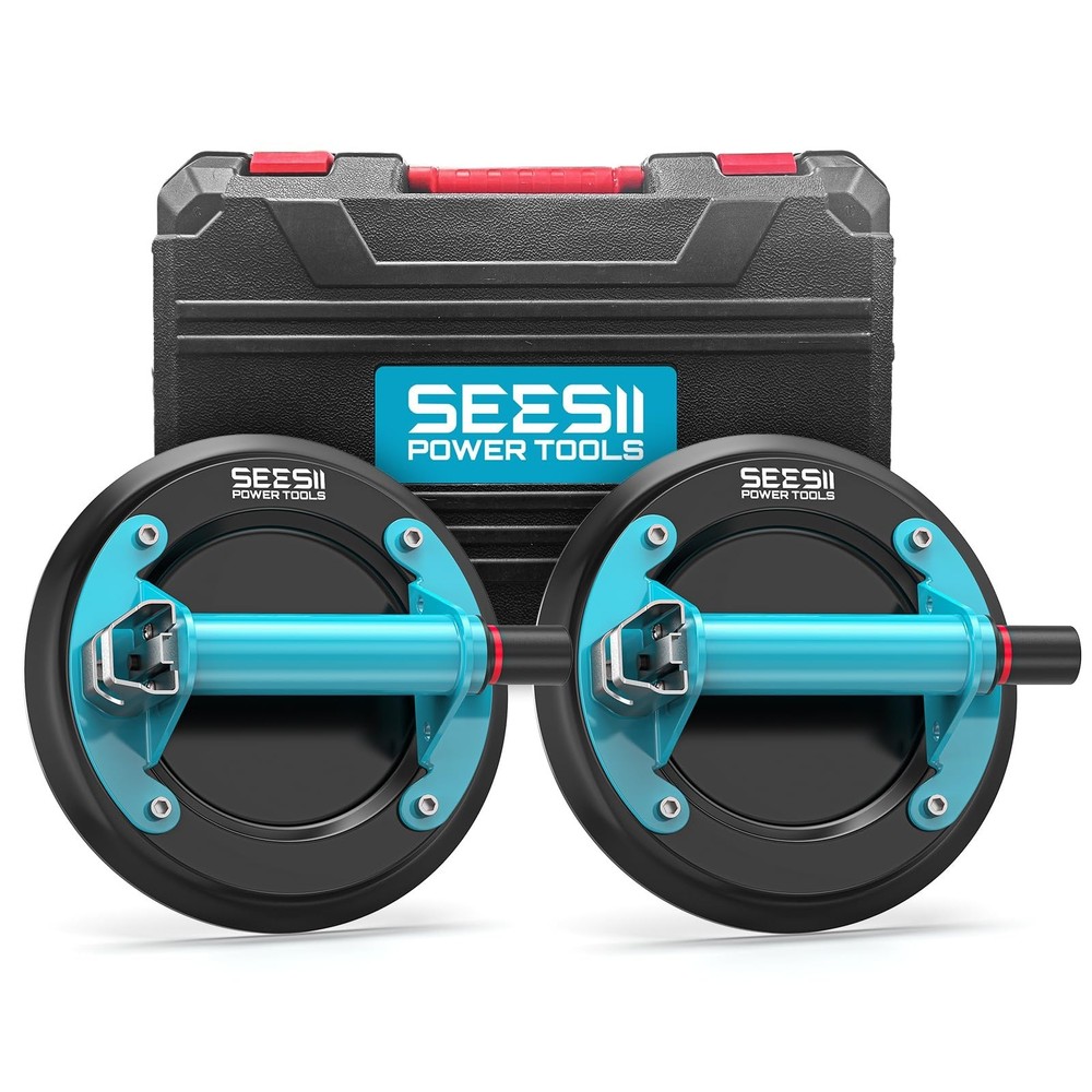 SEESII 8&Prime; Tile Suction Cups with Solid Metal Handle, 440LBS Max Load | Heavy &hellip;