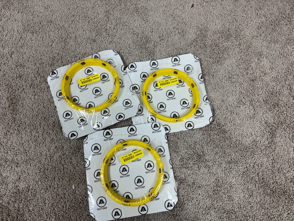 Lot of 3 Amarillo Fast-Grip 1288508 6&Prime; FG SBR Pipe Gasket