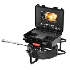 50m Pipe Inspection Camera Drain Sewer Camera 512HZ Self-leveling Meter Counter