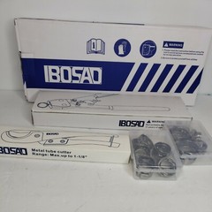 Ibosad Pex Clamp Crimping Tool & Cutter + 20 Clamps ( 23.3 , 17.5 ) 10 Each
