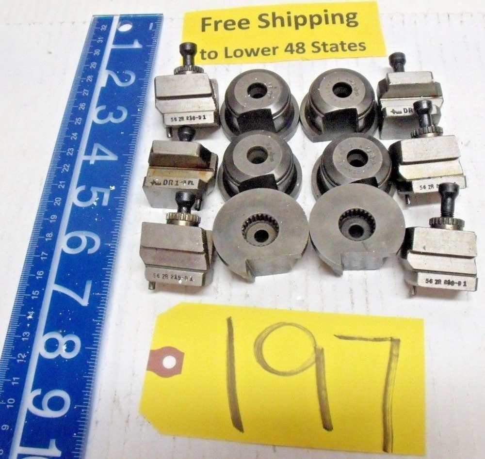 12PCS 1 1/2&Prime; Threading / Forming Dies For Cleve Acme Threader Machine Shop Tool