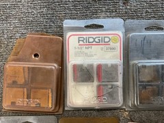 Mixed lot of Ridgid Pipe Dies 1/2&Prime; 3/4&Prime; 1-1/4&Prime; Berkley BT-00003 37875 37825 3782