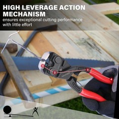 8 Inch Nail Puller Pliers Tool, High Leverage End Cutting Pliers, Nail Remover