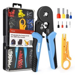 WGGE Ferrule Crimping Tool Length: 8.6 inches, Width: 5.7 Blue/ Black