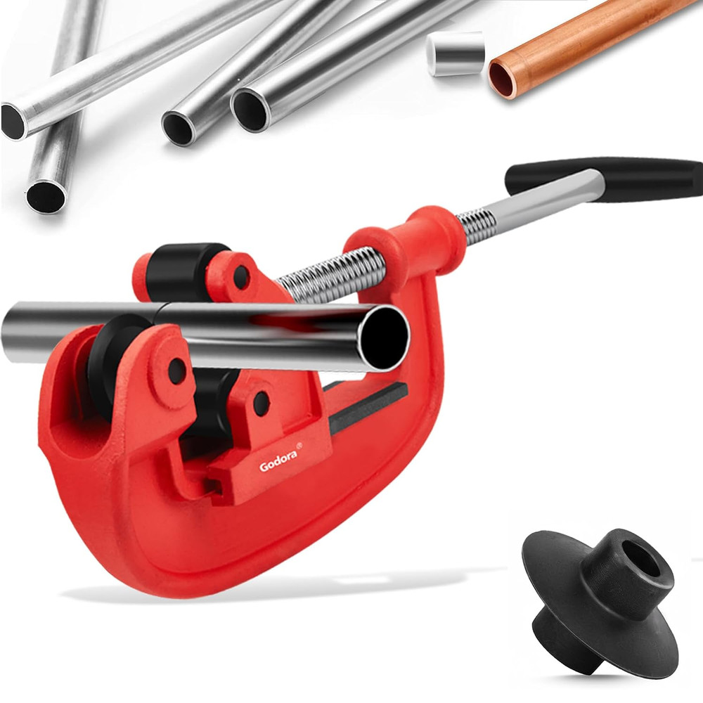 Heavy Duty 1-3 Inch Pipe Cutter Tool with Extra Blade &ndash; Professional Cutting Too