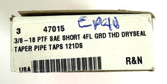 3/8-18 NPTF SHORT PROJECTION PIPE TAP DRYSEAL REIFF & NESTOR 47015 USA