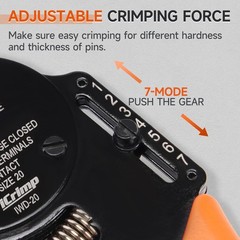 iCrimp Closed Barrel Crimper 4 way Indents,8 Impressions for Deutsch Solid Conta