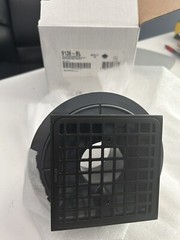 KOHLER Clearflo Square Design Tile-In Shower Drain in Matte Black K-9136-BL