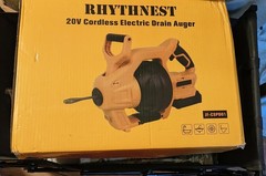 Rhythnest 20 Volt Cordless Electric Drain Auger