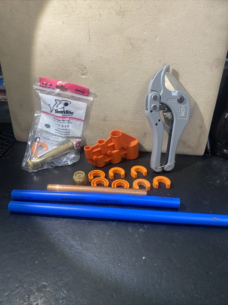 HDX Ratcheting PVC Cutter & Sharkbite 1/2&Prime; x 1/2&Prime; Lead Free Slip Coupling & More