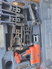 Ridgid compact RP 210 press frame Used With Battery And Charger Works