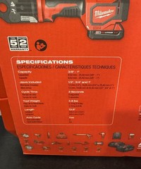 New Milwaukee 2674-22P M18 Short Throw Press Tool Kit Viega PureFlow Jaws