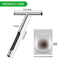 12 Inch Stainless Steel Soil Probe Rod with T Handle, Includes Soil Sample Ki&hellip;