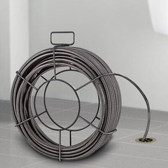 75ft x 3/8 Inch Solid Core Drain Snake Sewer Pipe Cleaning Cable Auger Tool