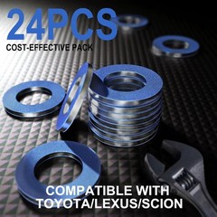 24pc Oil Drain Plug Gasket M12 Aluminum Crush Washer Fits Lexus 90430-12031