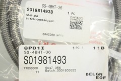 SWAGELOK S01981493 SS-4BHT-36 1/4x 36 Stainless Steel Jacketed PTFE Hose Original Box