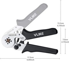 Ferrule Crimping Tool, Wire Crimper Pliers with 1200 Terminal Ferrules Tinned C