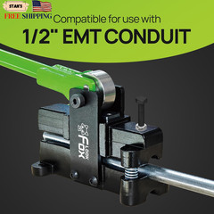 Conduit Bender 12~14.3Mm 9/16In Adjustable Offset for Flexible & Precise Bend