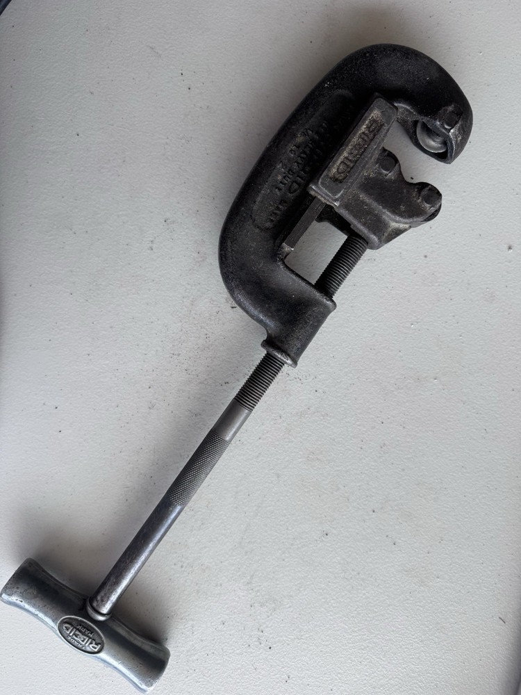 Vintage Rigid No. 2 Heavy Duty No. 1 & 2 Pipe Cutter Tool 1/8&Prime; To 2&Prime; USA 🇺🇸