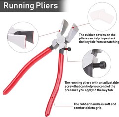 40 Piece Keychain Hardware Set &ndash; 1 Inch Fob Tools with Pliers for Wristlet & Lan