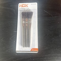 HDX Acid Brushes For Paste Fluxes &ndash; 3 Piece