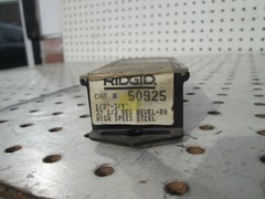 New RIDGID 50925 1/2&Prime;-3/4&Prime; 37 1/2 DEGREE BEVEL RH DIE HS for 811 815 head