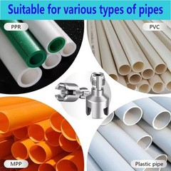 4 In 1 PVC Pipe Threader Cutting Tool Wrench Kit Integrated Internal Repair