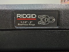 Ridgid 1-1/2 in. to 2 in. Standard ProPress Ring Kit, V2 Ring Actuator and Carry