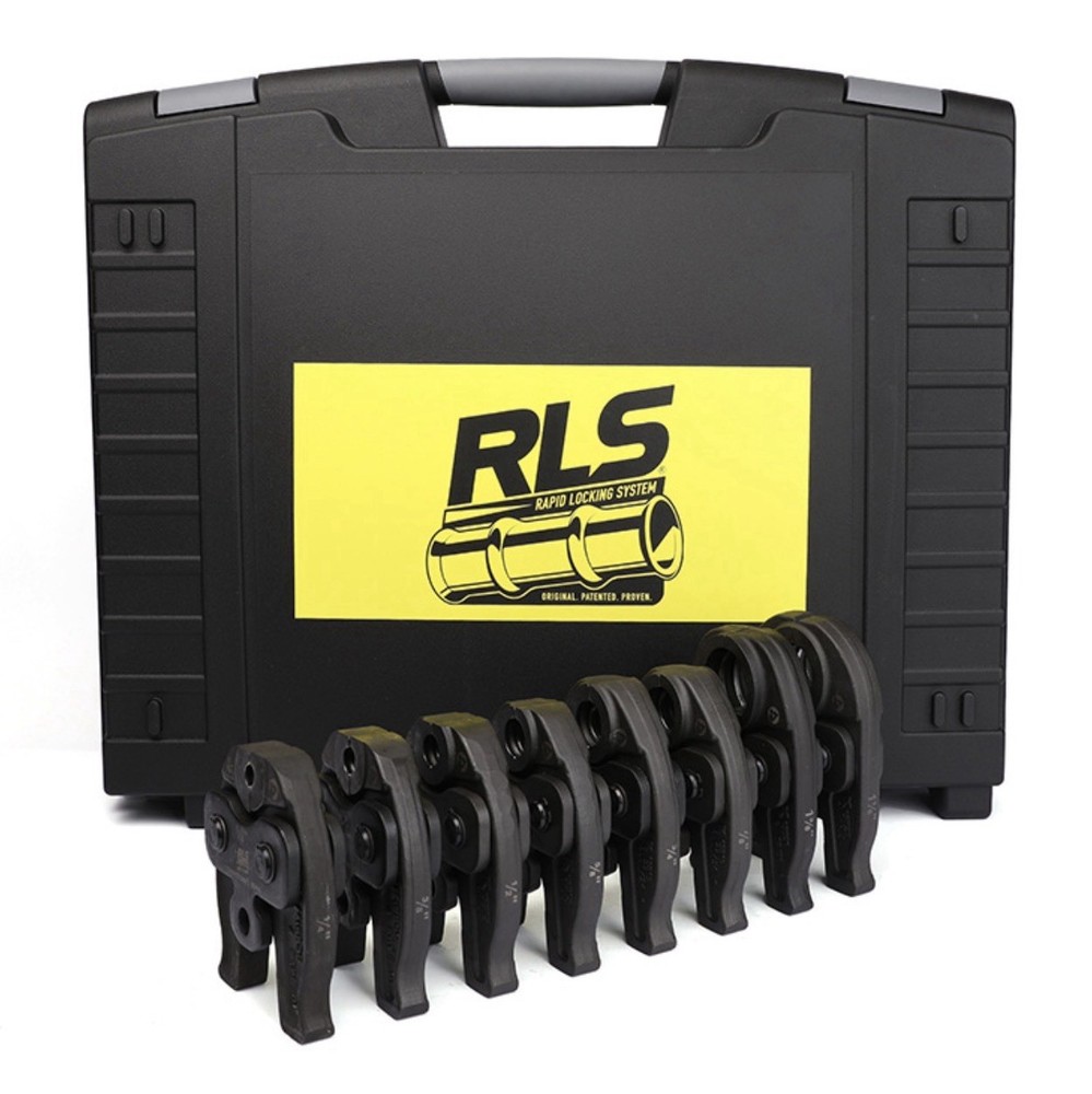 RLS 19KN 8-JAW SET &ndash; Sizes 1/4&Prime;, 3/8&Prime;, 1/2&Prime;, 5/8&Prime;, 3/4&Prime;, 7/8, 1-1/8&Prime;, and 1-3/8&Prime;