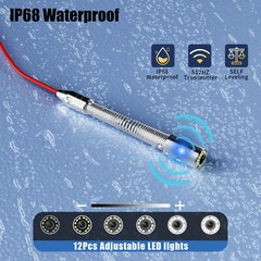 Sewer Pipe Inspection Camera 512Hz Self Leveling w/ Meter Counter 50M 7&Prime; Monitor