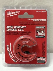 New Milwaukee Tool 48-22-4260 1/2&Prime; Close Quarters Tubing Cutter (E6)
