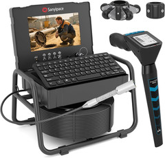 Sanyipace 100FT Sewer Camera 10&Prime; Drain Pipe Camera 512Hz Locator 1080P