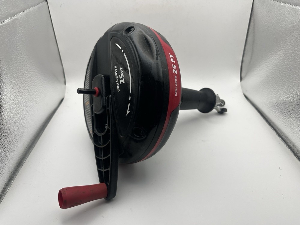 Husky 25 ft Power Drum Drain Snake Auger Sink Tub Drill-Operated Used