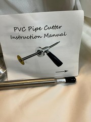 Internal PVC Pipe Cutter Kit for Drills &ndash; New In Box | 11&Prime; Guide Rod, Diamond Gr