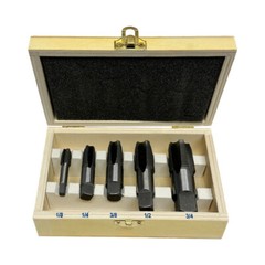 5 Pc NPT Pipe Tap Set Size 1/8&rdquo;, 1/4&rdquo;, 3/8&rdquo;, 1/2&rdquo;, 3/4&rdquo; NPT Threader Set