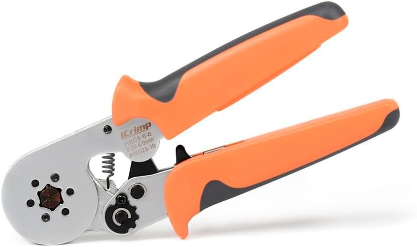 IWISS Hexagonal Ratchet Crimping Tool for Ferrules and End Sleeves 0.25-6mm&sup2; AWG