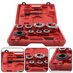 7 Size BSPT Pipe Threader W/ Handle 3/8&Prime; To 2&Prime; Dies Set Pipe Threader Threading