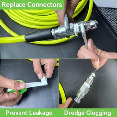 Tool Daily Sewer Jetter Kit for Pressure Washer 50 FT, Short Power Washer Gun