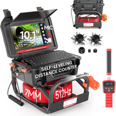 1080P Sewer Camera with Locator, 100ft Cable, 10.1&Prime; Touch-Screen, 12 LEDs