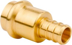 12 Pack 1/2&Prime; Press Propress X 1/2&Prime; PEX Adapter Crimp Fittings Brass Coupling Con